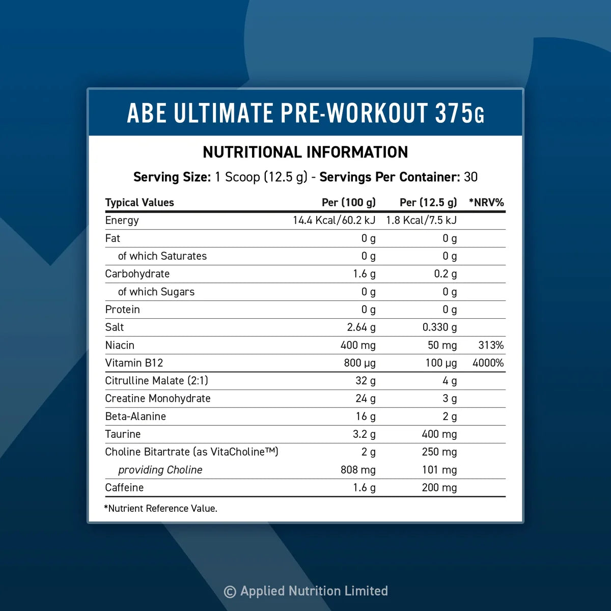 Applied Nutrition - ABE All Black Everything Pre Workout (30 Servings)